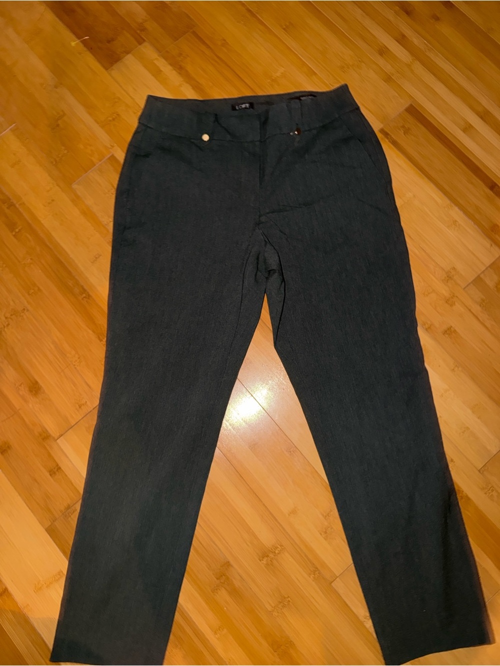LOFT Curvy Slim Black Pants Size 6